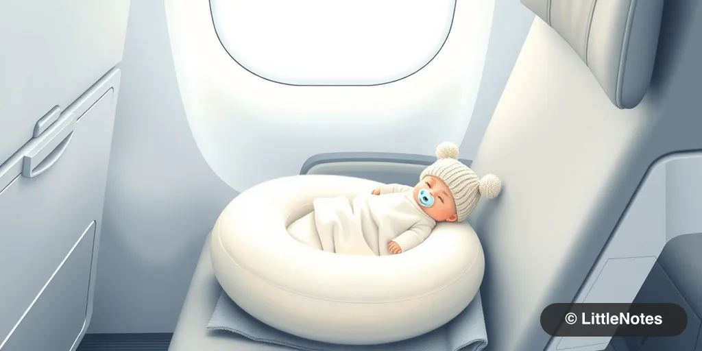 How can I prepare for air travel with a 2-month-old?
