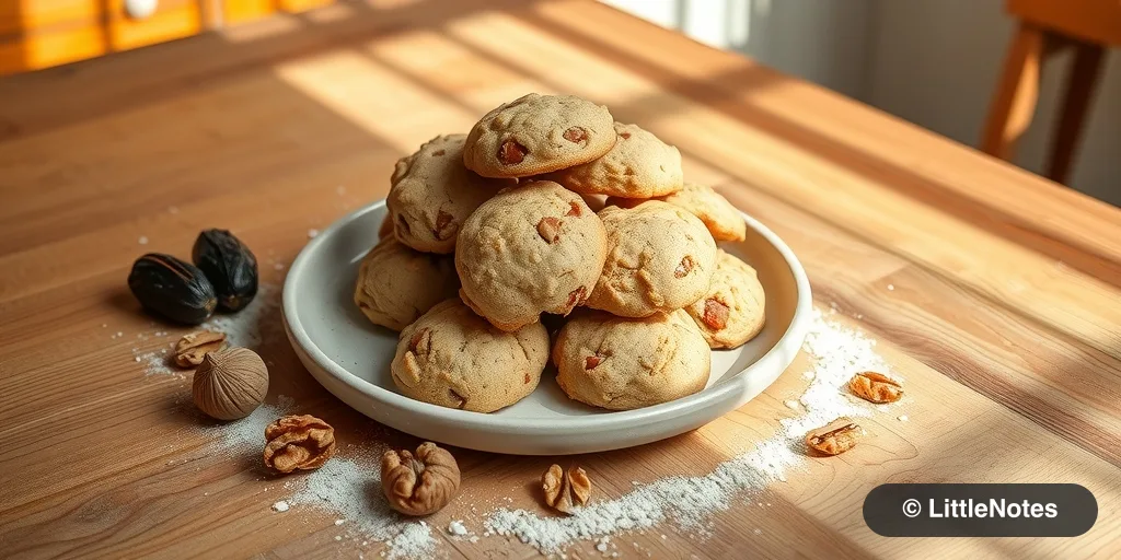 Healthy Homemade Snack: Date & Nut Cookies