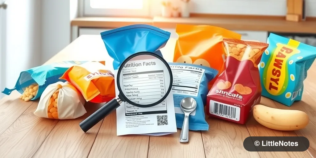 Illustration for Reading Food Labels: Why Most Kids Snack Brands Are Not What They Seem