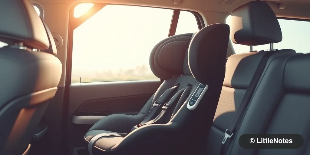 Cool car interior before placing baby