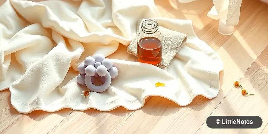 Illustration for When Baby Seems Gassy: Navigating Teething and Normal Digestion