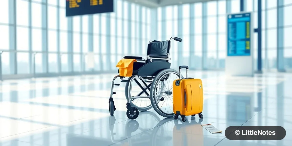 Request airport wheelchair assistance