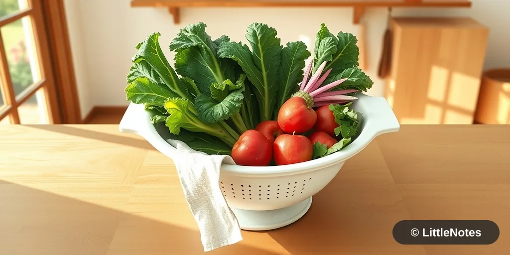 Illustration for Important Safety Precaution: Washing and Sourcing Produce