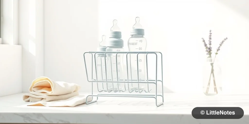 Use drying racks for hygienic bottles