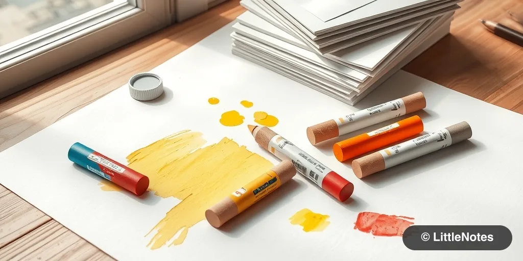 Use paint sticks for easier art