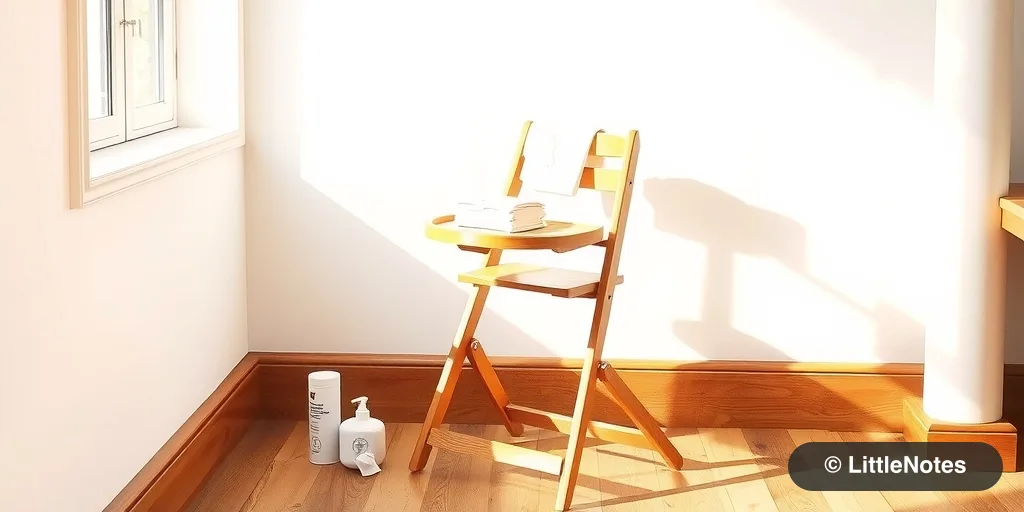 Illustration for Sanitizing High Chairs While Dining Out