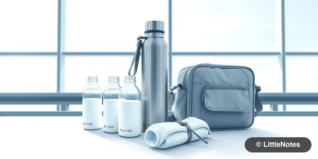 Illustration for Flying with Expressed Milk: A Stress-Free Guide