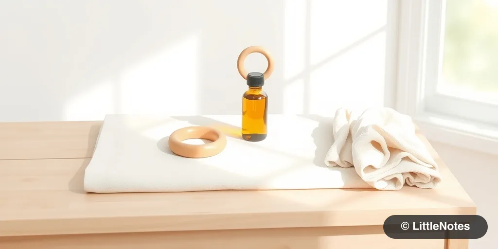 How can I get my baby to sit still for a massage?