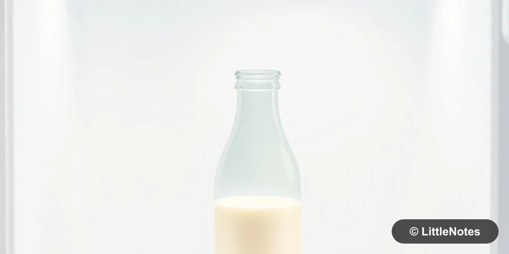 Store breast milk in main compartment