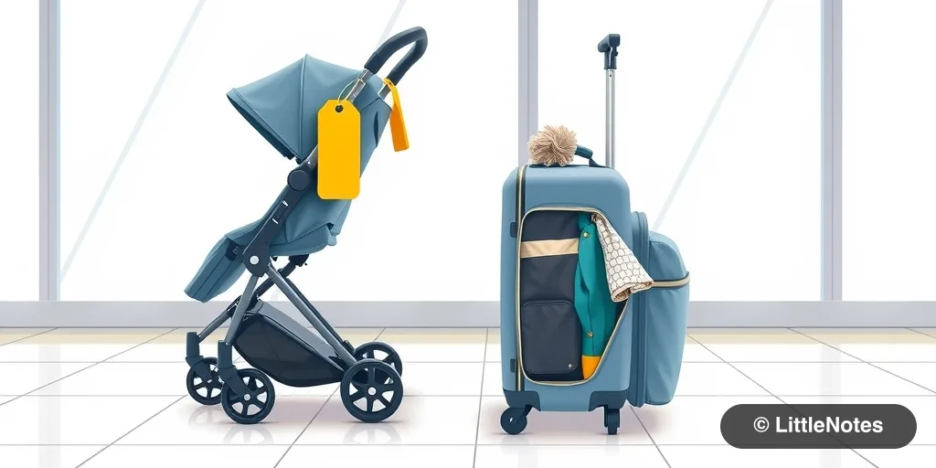 What is the best way to handle infant baggage on flights?