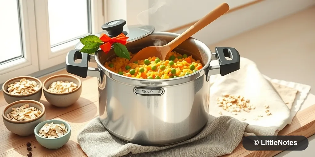 Cook steel-cut oats in pressure cooker