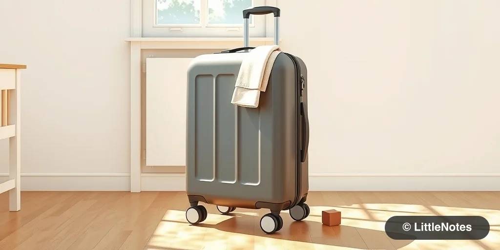 Use luggage as a push walker