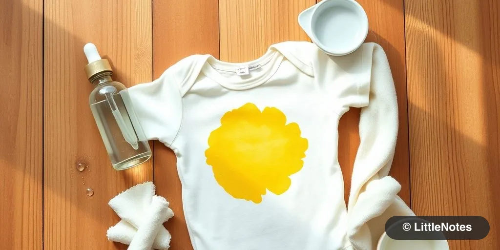 Use liquid stain remover for baby clothes