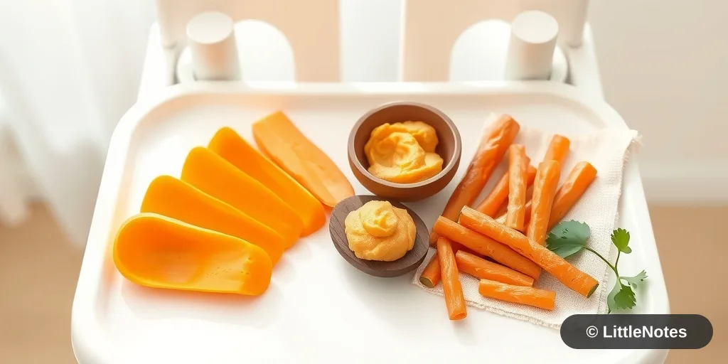 Illustration for Starting Solids: Handling the Early Days of Refusal and Texture Sensitivity