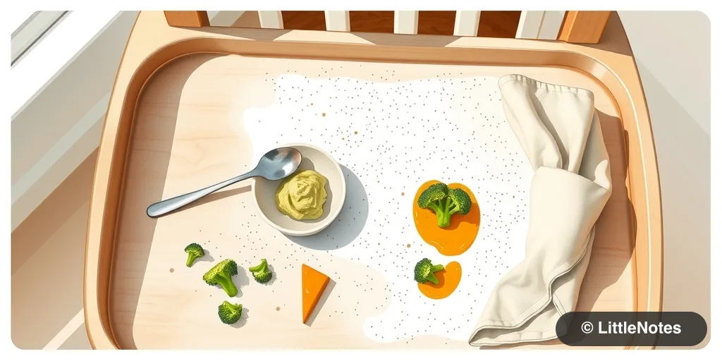 Illustration for When Baby Suddenly Rejects the Spoon: Navigating the 8-Month Food Strike
