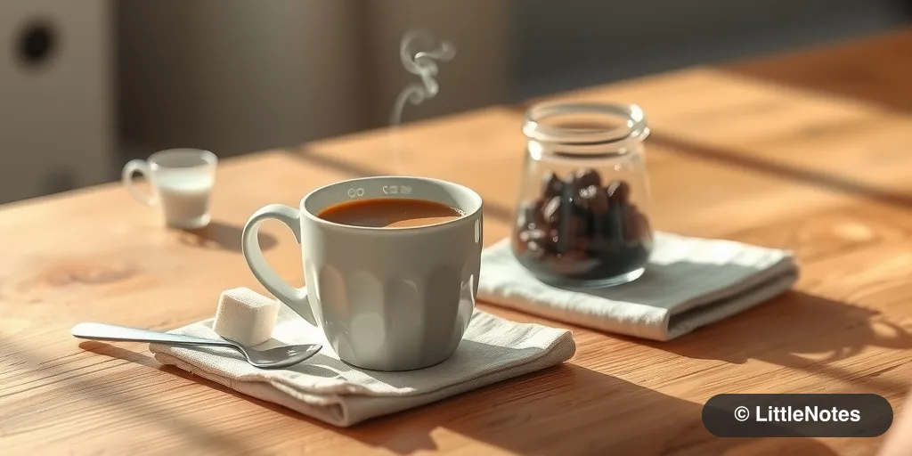Adjust to sugarless coffee gradually