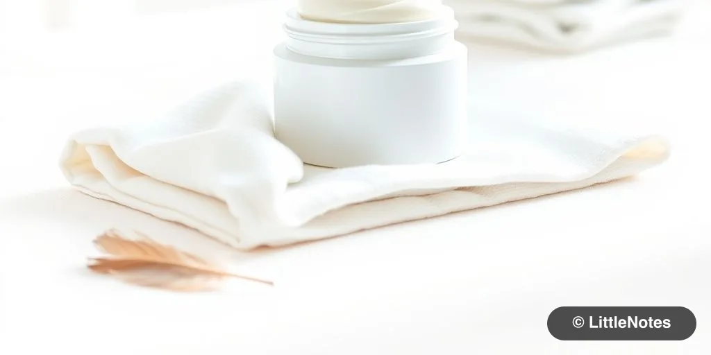 Barrier cream for diaper rash prevention