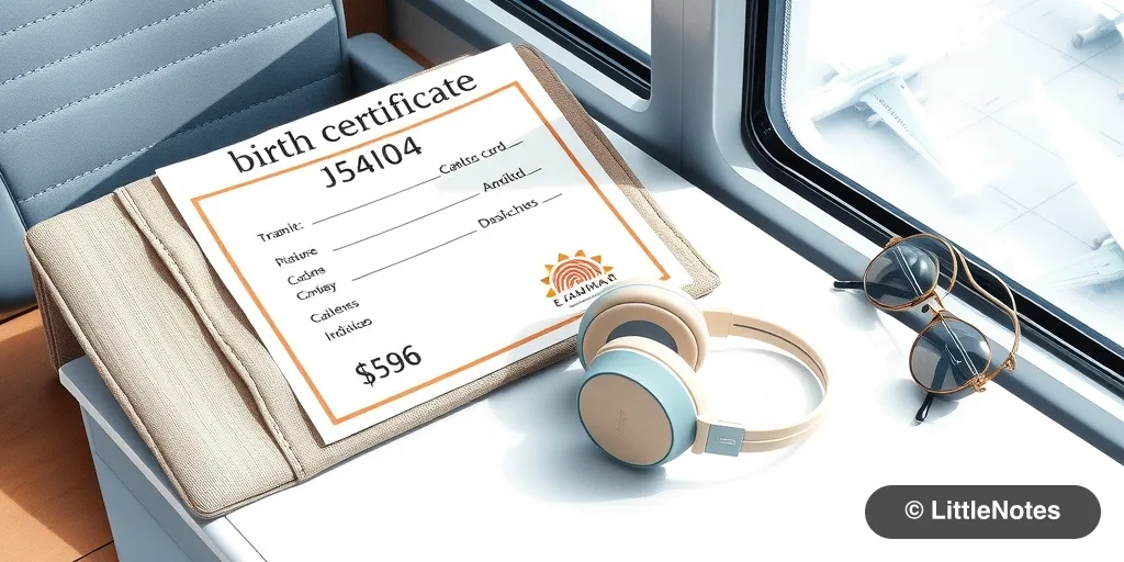 What documents do I need for traveling with an infant?