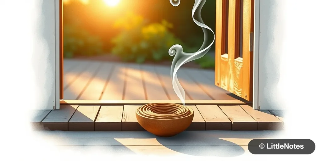 Use mosquito coils safely outdoors