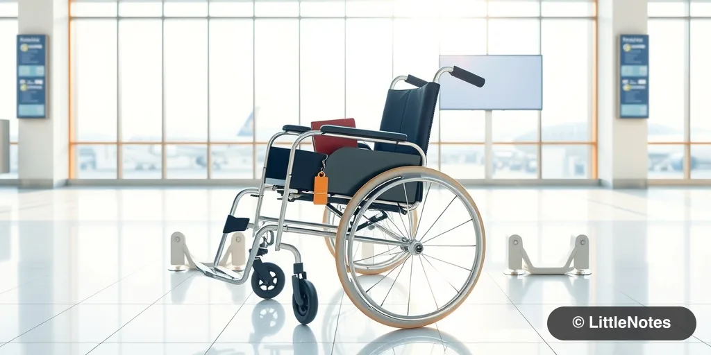 How do elderly parents request airport wheelchair assistance?