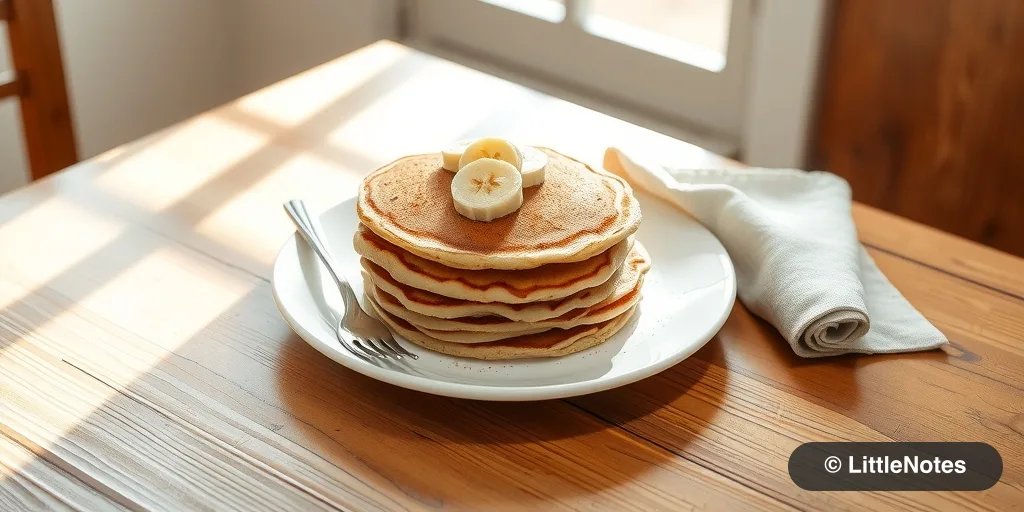 Illustration for Quick & Nutritious: Banana Whole Wheat Pancakes