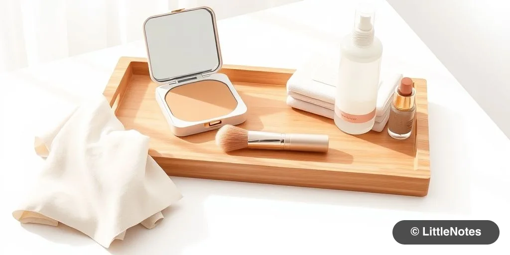 Manage makeup safely around infants
