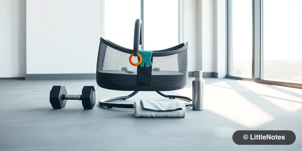 Incorporate baby bouncers into gym sessions
