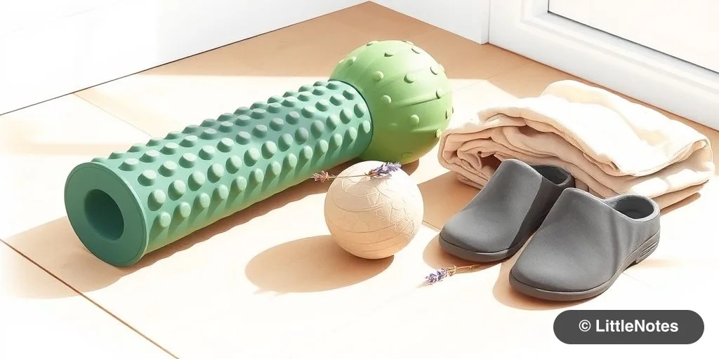 Illustration for Postpartum Foot Care: Managing Plantar Fasciitis