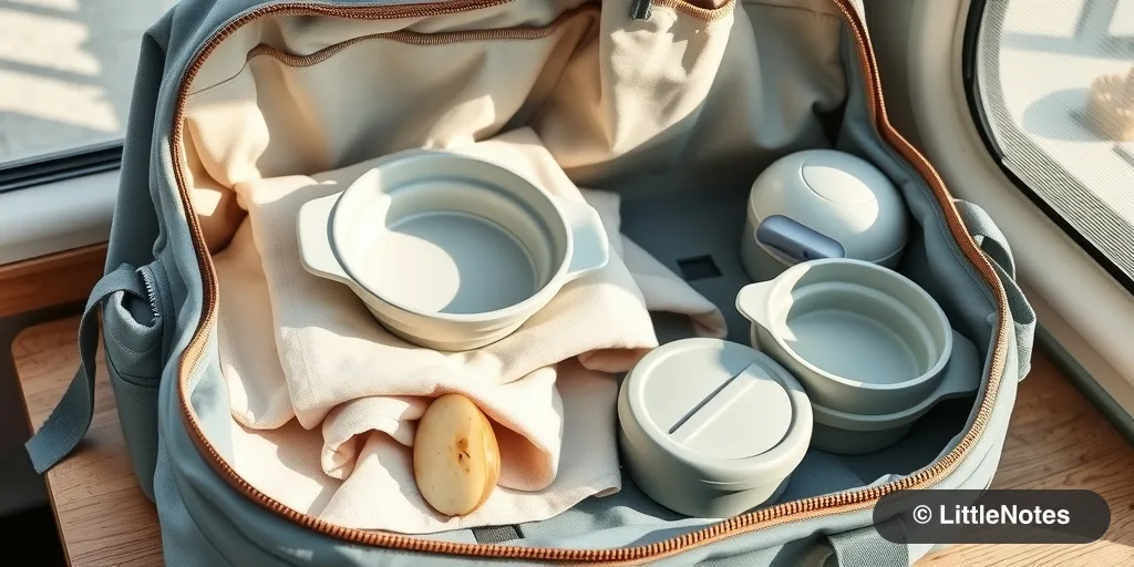 Illustration for Travel-Friendly Feeding Hacks for Babies and Toddlers