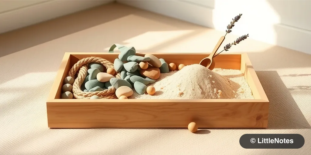 Use sensory textures to settle babies