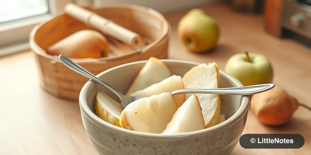 Steam hard fruits until nine months