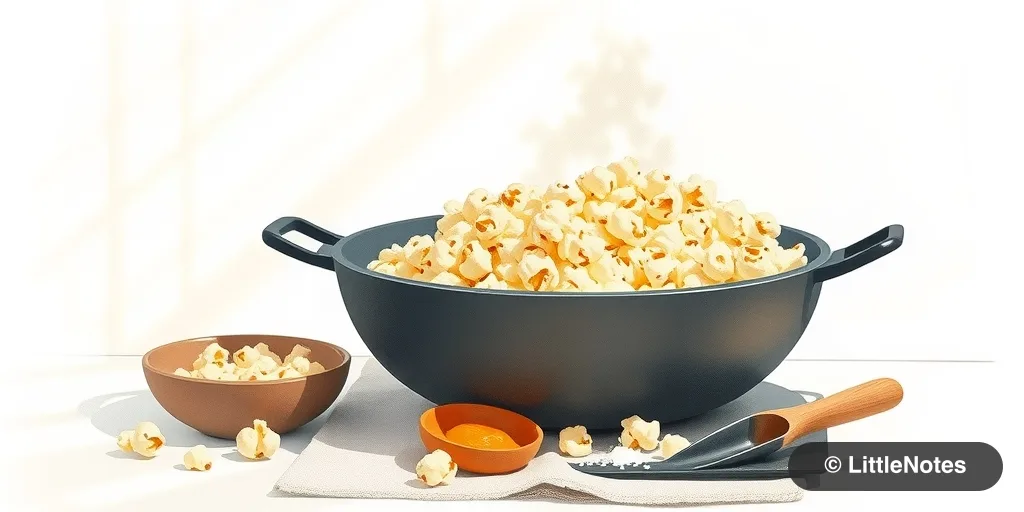Make popcorn in a kadai