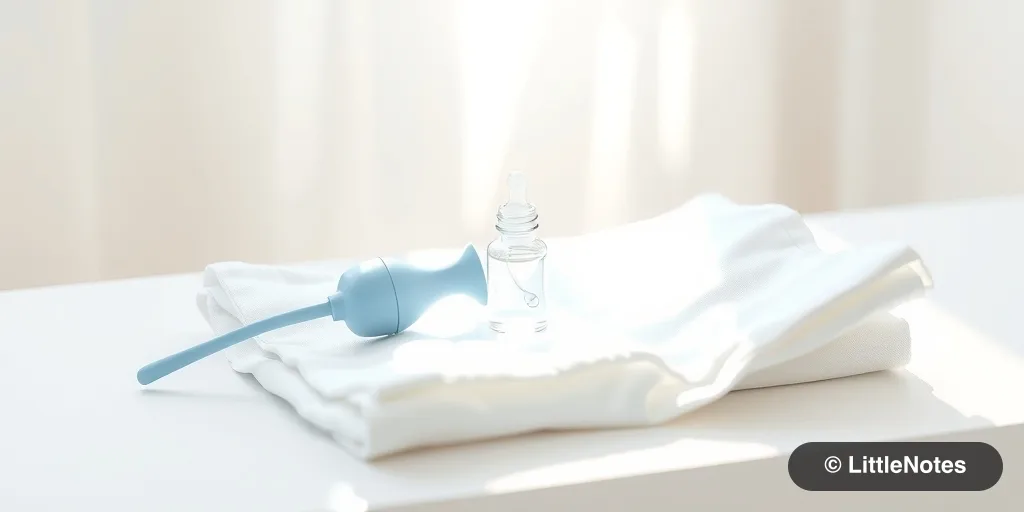 Illustration for Soothing a Newborn: Managing Nasal Congestion