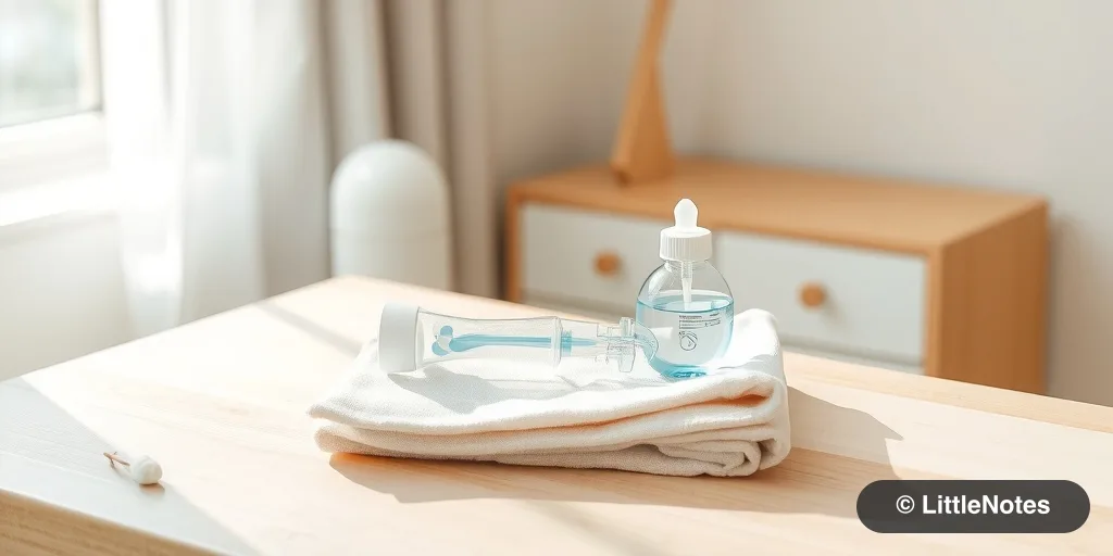 Illustration for Soothing a Newborn: Managing Nasal Congestion