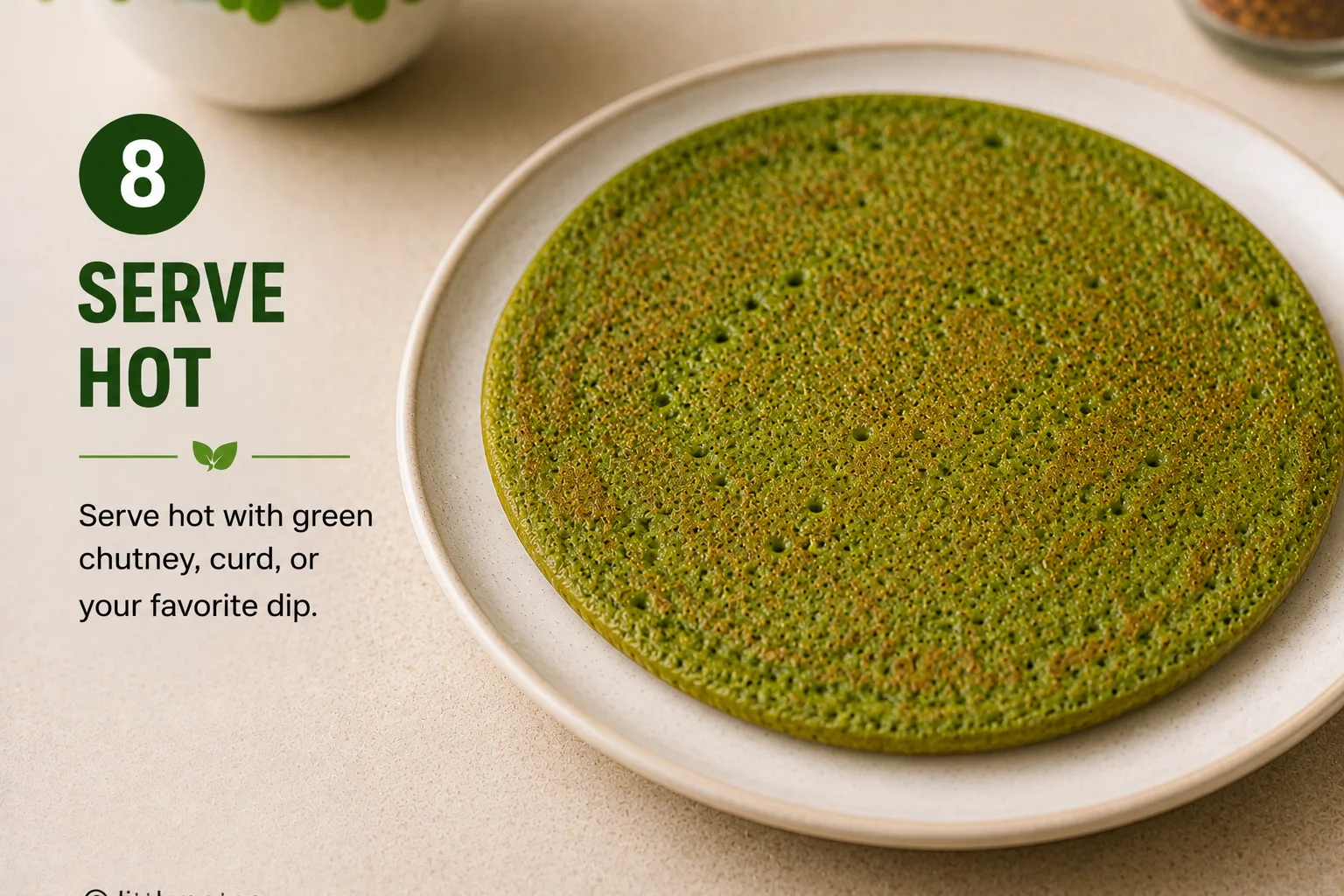 Spinach Chilla or Pancake — step 8